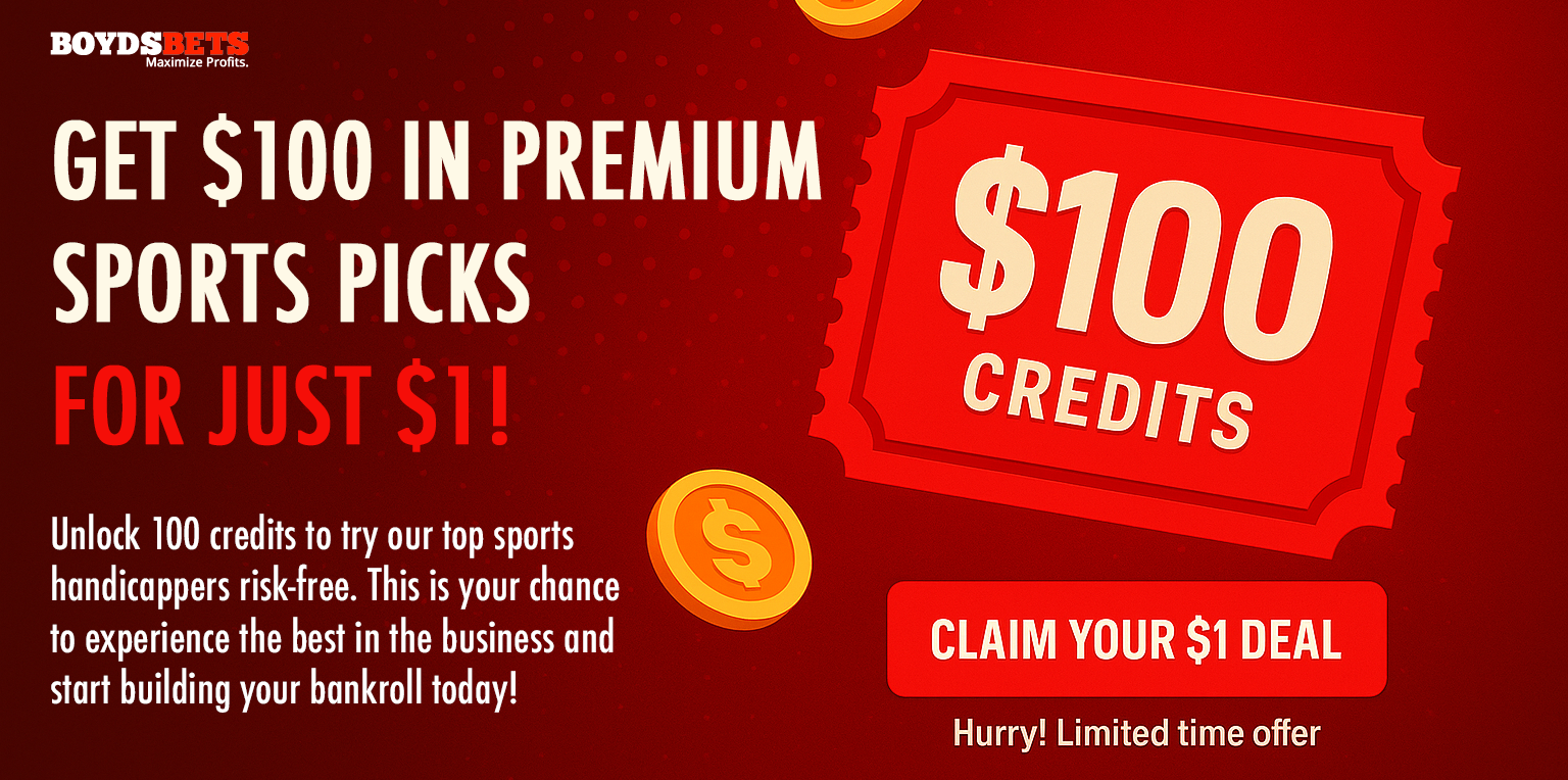 $1 for $100 in Picks – BoydsBets Deal